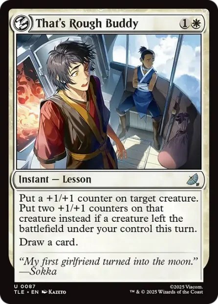 That's Rough Buddy, Avatar: The Last Airbender Eternal — Magic: The Gathering card