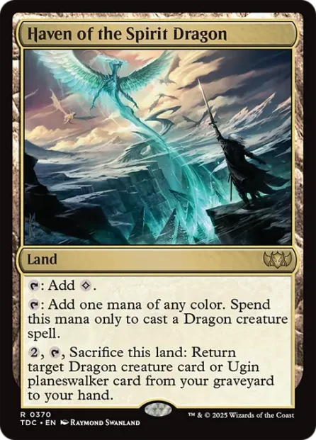 Haven of the Spirit Dragon, Tarkir: Dragonstorm Commander — Magic: The Gathering card