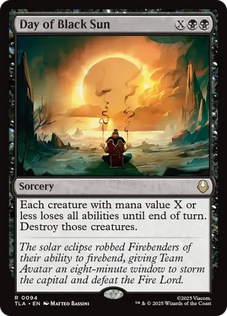 Day of Black Sun, Avatar: The Last Airbender — Magic: The Gathering card
