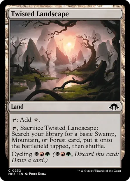Twisted Landscape, Modern Horizons 3 — Magic: The Gathering card