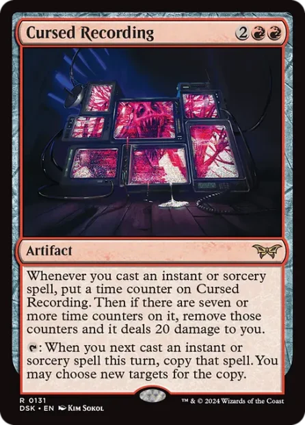 Cursed Recording, Duskmourn: House of Horror — Magic: The Gathering card
