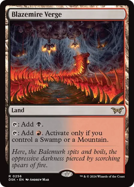 Blazemire Verge, Duskmourn: House of Horror — Magic: The Gathering card