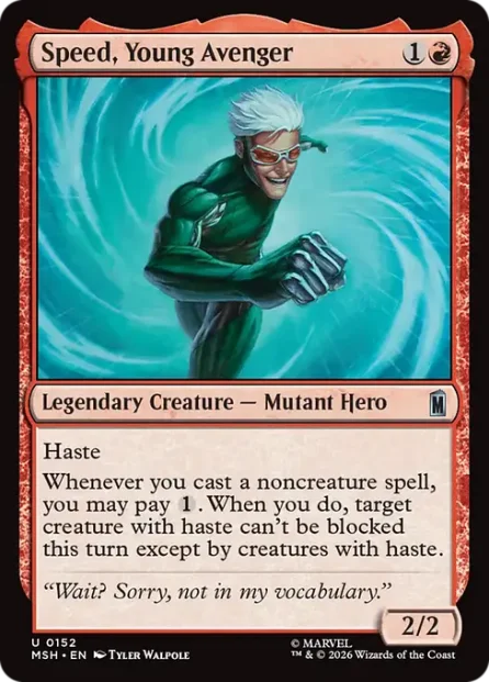 Speed, Young Avenger, Marvel Super Heroes — Magic: The Gathering card