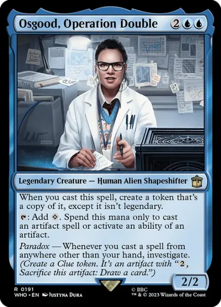 Osgood, Operation Double, Doctor Who — Magic: The Gathering card