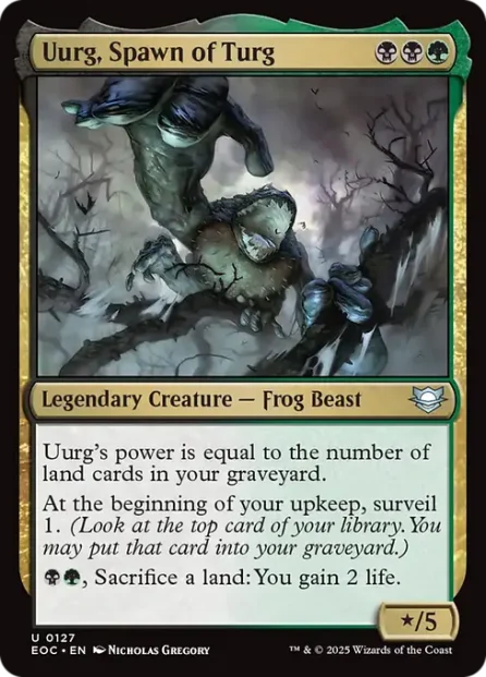 Uurg, Spawn of Turg, Edge of Eternities Commander — Magic: The Gathering card