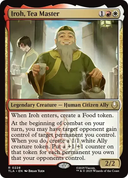 Iroh, Tea Master, Avatar: The Last Airbender — Magic: The Gathering card
