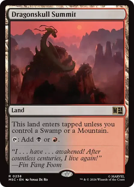 Dragonskull Summit, Marvel Super Heroes Commander — Magic: The Gathering card