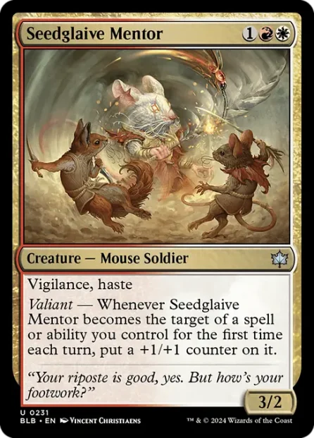 Seedglaive Mentor, Bloomburrow — Magic: The Gathering card