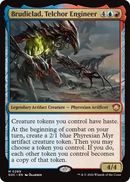 Brudiclad, Telchor Engineer, Secrets of Strixhaven Commander — Magic: The Gathering card