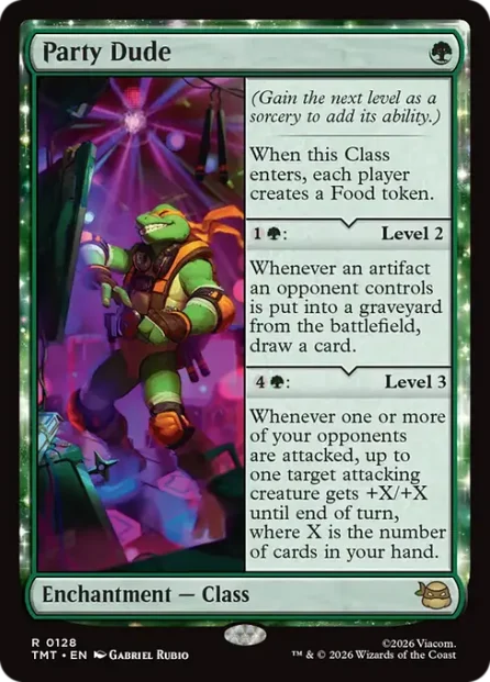 Party Dude, Teenage Mutant Ninja Turtles — Magic: The Gathering card