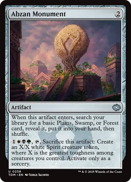 Abzan Monument, Tarkir: Dragonstorm — Magic: The Gathering card