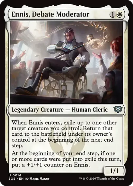 Ennis, Debate Moderator, Secrets of Strixhaven — Magic: The Gathering card