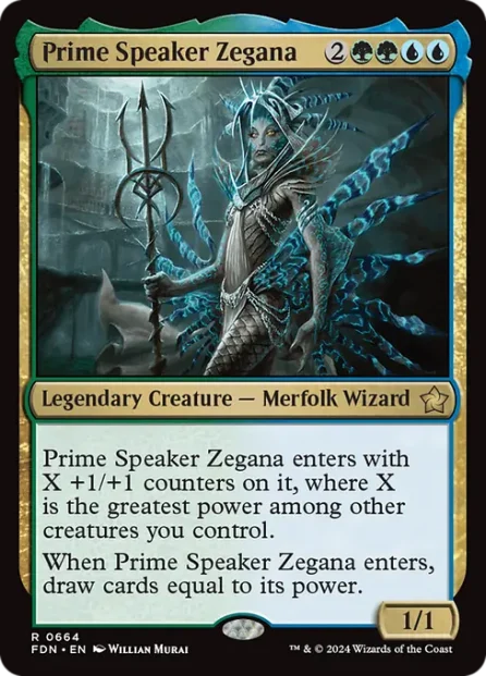 Prime Speaker Zegana, Foundations — Magic: The Gathering card