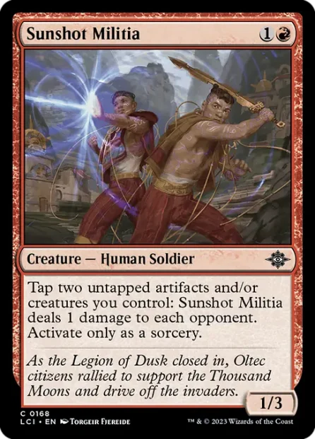 Sunshot Militia, The Lost Caverns of Ixalan — Magic: The Gathering card