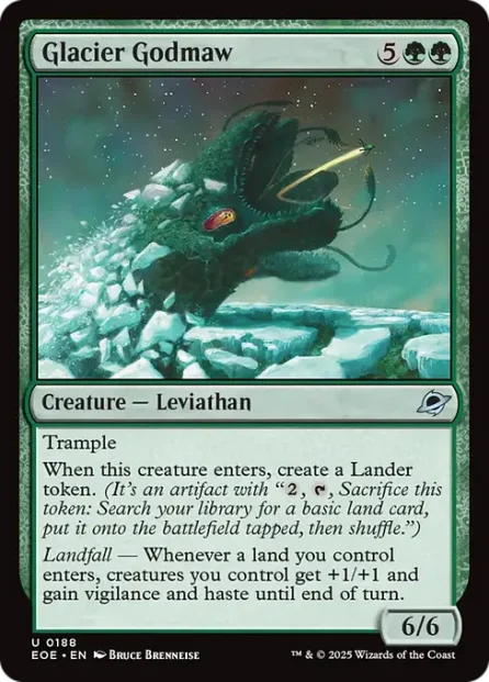 Glacier Godmaw, Edge of Eternities — Magic: The Gathering card