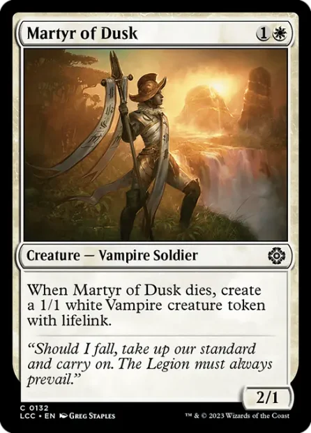 Martyr of Dusk, The Lost Caverns of Ixalan Commander — Magic: The Gathering card