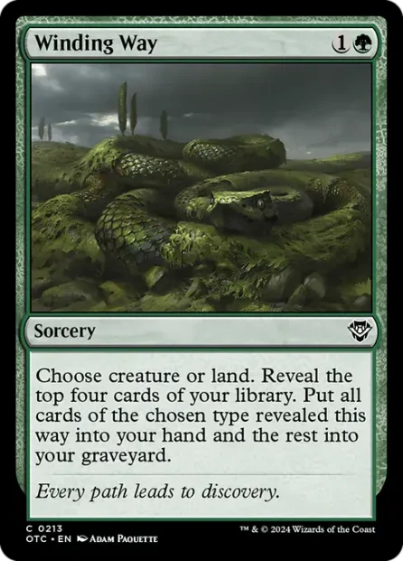 Winding Way, Outlaws of Thunder Junction Commander — Magic: The Gathering card