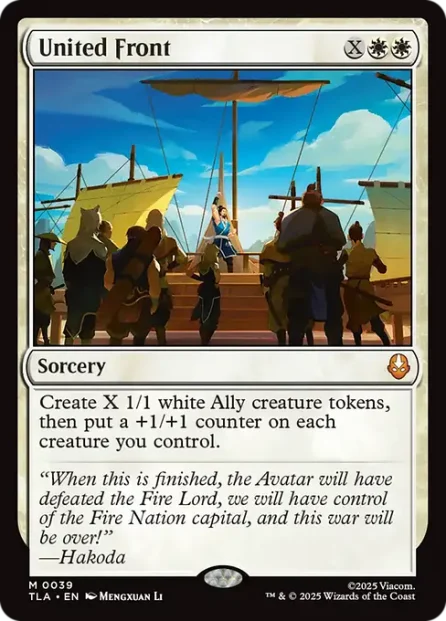 United Front, Avatar: The Last Airbender — Magic: The Gathering card