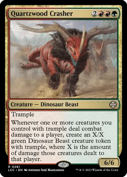 Quartzwood Crasher, The Lost Caverns of Ixalan Commander — Magic: The Gathering card