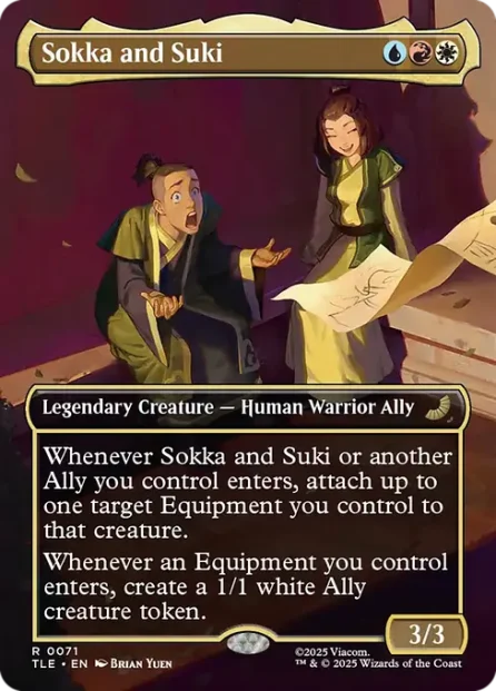 Sokka and Suki, Avatar: The Last Airbender Eternal — Magic: The Gathering card
