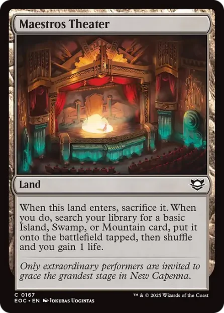 Maestros Theater, Edge of Eternities Commander — Magic: The Gathering card