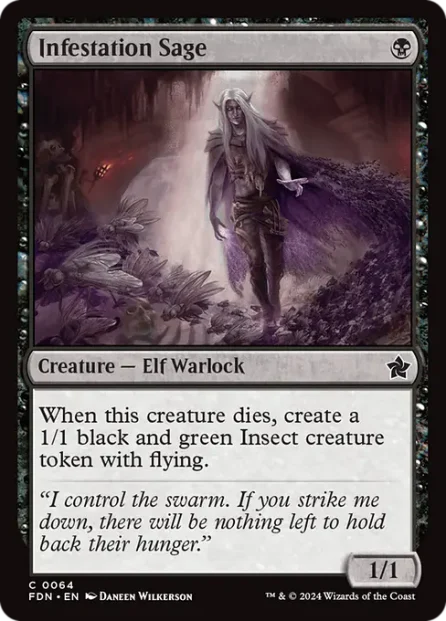 Infestation Sage, Foundations — Magic: The Gathering card