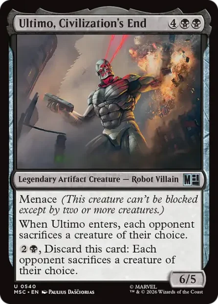 Ultimo, Civilization's End, Marvel Super Heroes Commander — Magic: The Gathering card