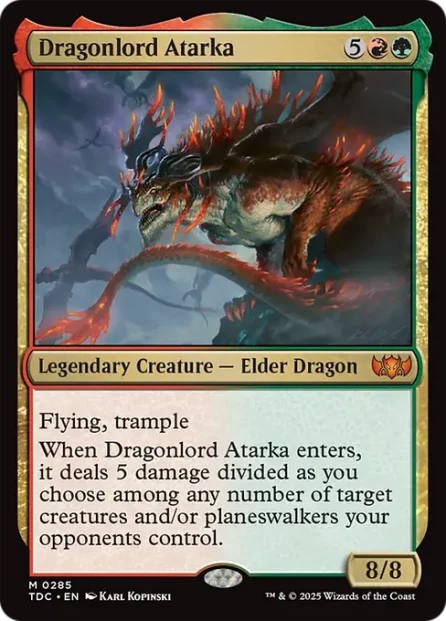 Dragonlord Atarka, Tarkir: Dragonstorm Commander — Magic: The Gathering card