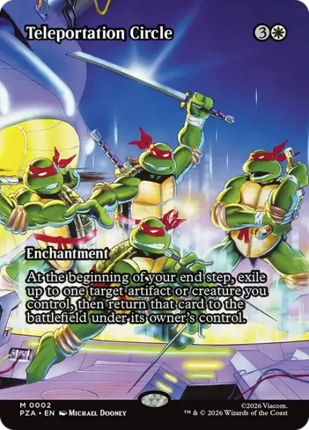 Teleportation Circle, Teenage Mutant Ninja Turtles Source Material — Magic: The Gathering card