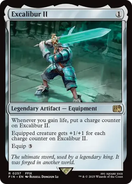 Excalibur II, Final Fantasy — Magic: The Gathering card