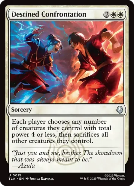 Destined Confrontation, Avatar: The Last Airbender — Magic: The Gathering card
