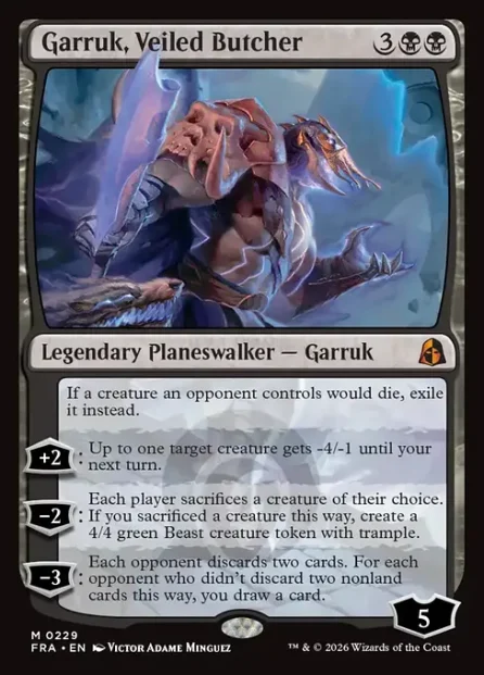 Garruk, Veiled Butcher, Reality Fracture — Magic: The Gathering card