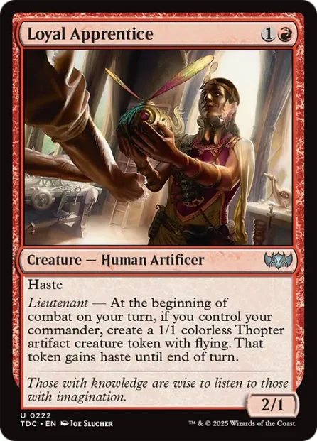 Loyal Apprentice, Tarkir: Dragonstorm Commander — Magic: The Gathering card