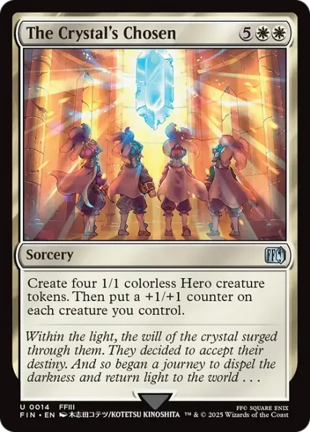 The Crystal's Chosen, Final Fantasy — Magic: The Gathering card