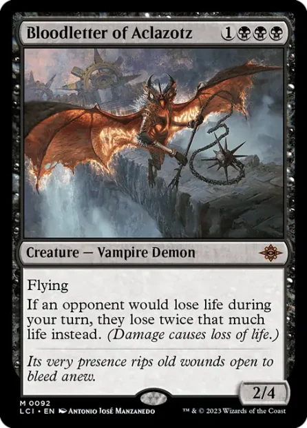 Bloodletter of Aclazotz, The Lost Caverns of Ixalan — Magic: The Gathering card