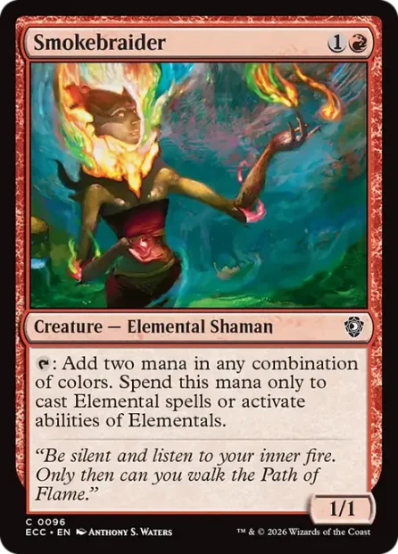 Smokebraider, Lorwyn Eclipsed Commander — Magic: The Gathering card