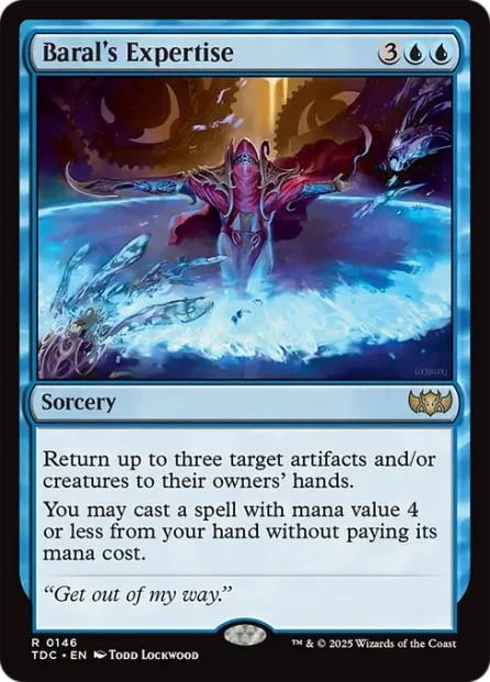 Baral's Expertise, Tarkir: Dragonstorm Commander — Magic: The Gathering card