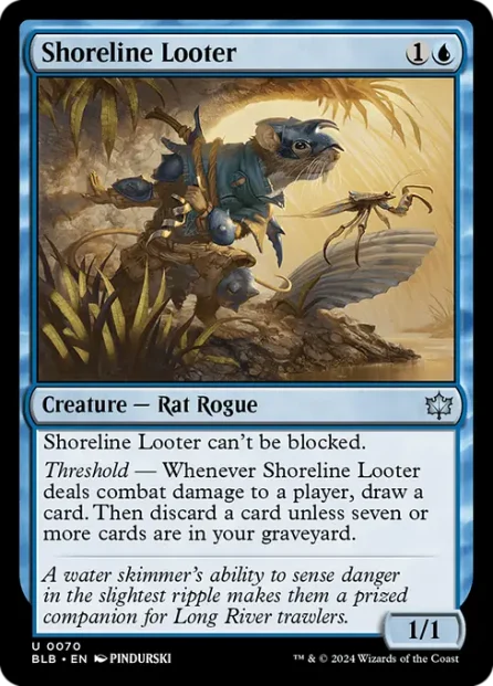 Shoreline Looter, Bloomburrow — Magic: The Gathering card