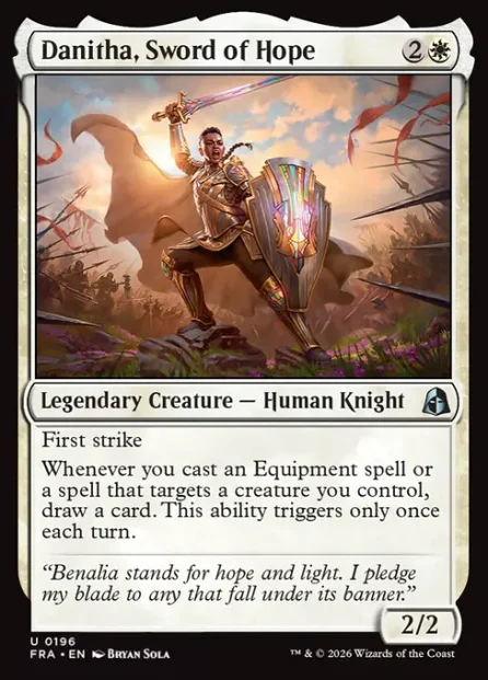 Danitha, Sword of Hope, Reality Fracture — Magic: The Gathering card