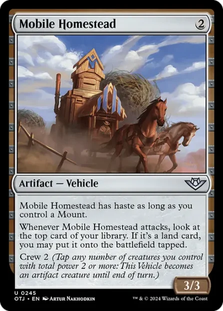 Mobile Homestead, Outlaws of Thunder Junction — Magic: The Gathering card
