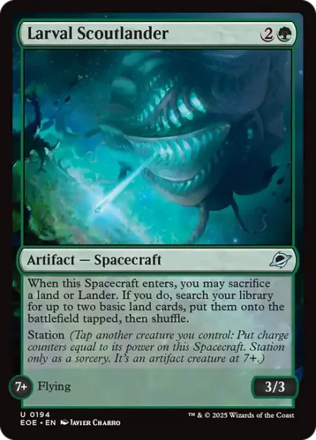Larval Scoutlander, Edge of Eternities — Magic: The Gathering card