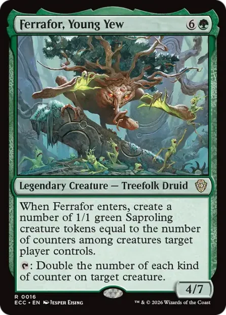 Ferrafor, Young Yew, Lorwyn Eclipsed Commander — Magic: The Gathering card