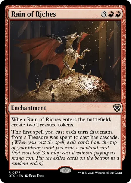 Rain of Riches, Outlaws of Thunder Junction Commander — Magic: The Gathering card