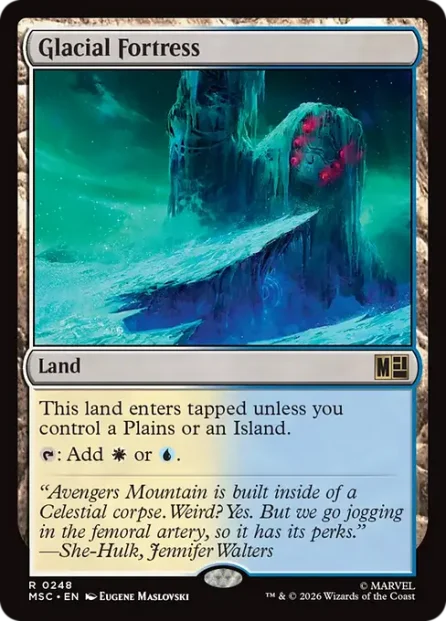 Glacial Fortress, Marvel Super Heroes Commander — Magic: The Gathering card