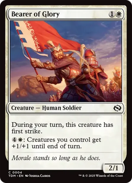 Bearer of Glory, Tarkir: Dragonstorm — Magic: The Gathering card