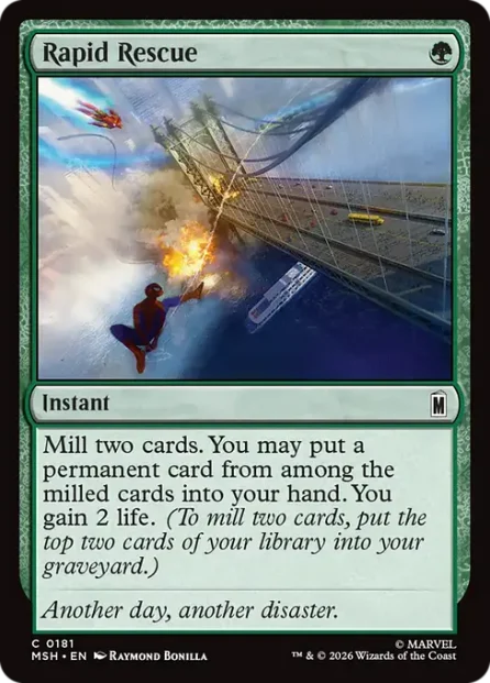 Rapid Rescue, Marvel Super Heroes — Magic: The Gathering card