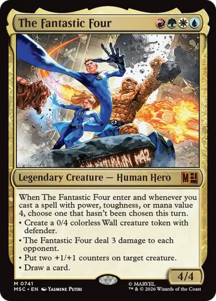 The Fantastic Four, Marvel Super Heroes Commander — Magic: The Gathering card