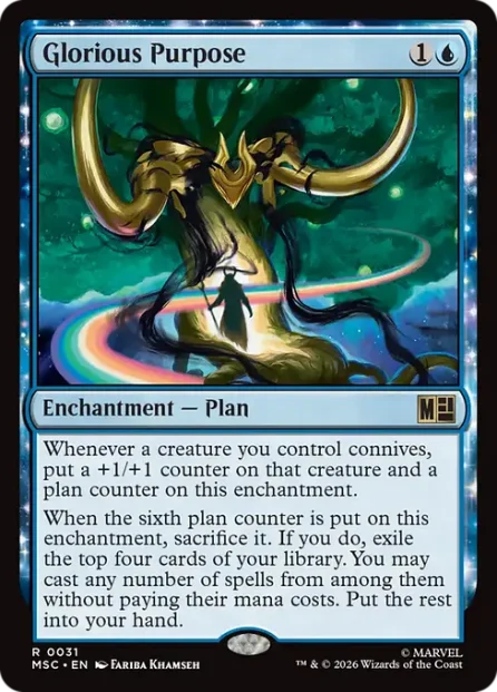 Glorious Purpose, Marvel Super Heroes Commander — Magic: The Gathering card