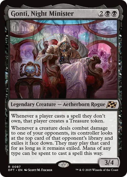 Gonti, Night Minister, Aetherdrift — Magic: The Gathering card