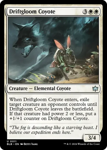 Driftgloom Coyote, Bloomburrow — Magic: The Gathering card